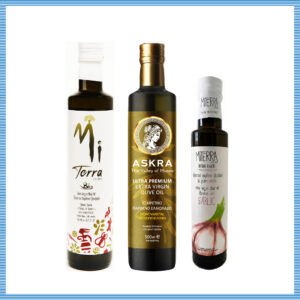 Helemaal olijfolie met biologische MiTerra Askra en knoflook