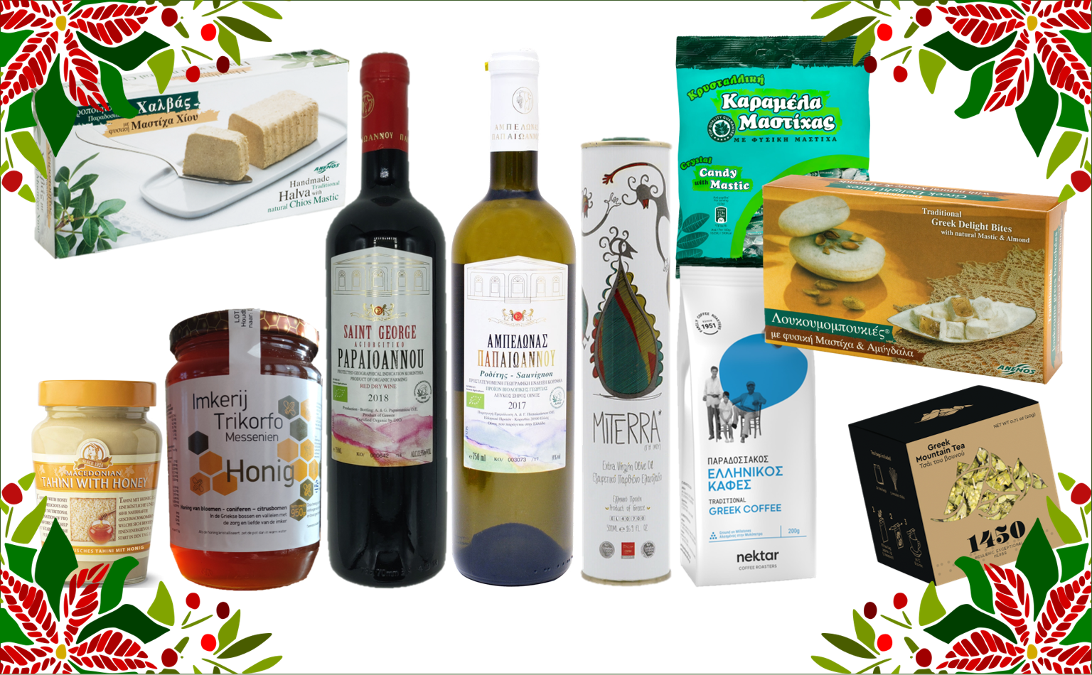 Kerstpakket authentiek Griekse producten
