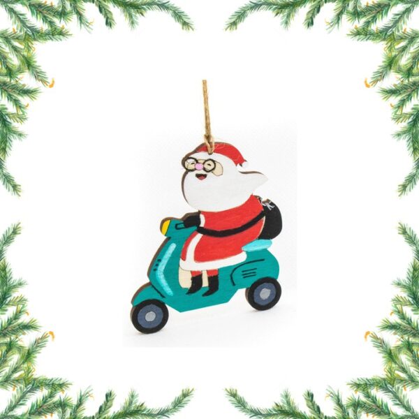 Houten Griekse kersthanger scooter
